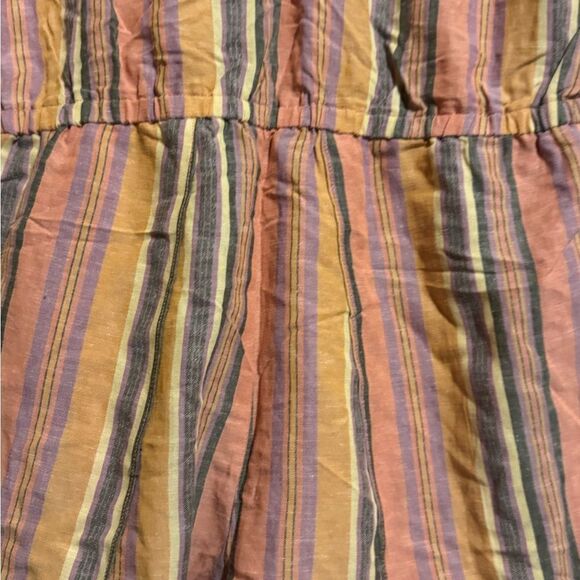 Drew‎ Anthropologie Strapless Striped Jumpsuit Tulip Slit Leg Size M Linen
Blend - Picture 3 of 8